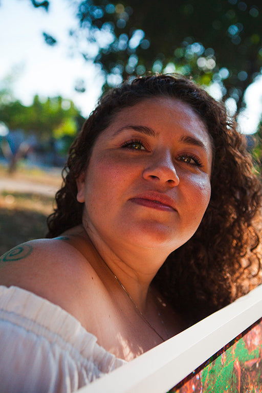 Foto da artista Gisele Riker